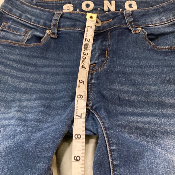 S.O.N.G. Skinny Blue Jeans Low Rise Size 0 VGUC - Picture 10 of 11